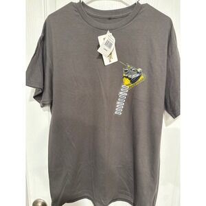 Shadow Labyrinth Bandai Namco Mens Large Gray Graphic T-Shirt Shadow Puck New